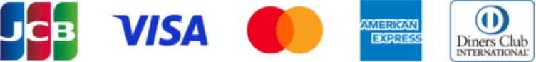 JCB,VISA,Mastercard,AMERICANEXPRESS,DinersClub